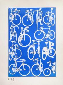 bicycle chart blue