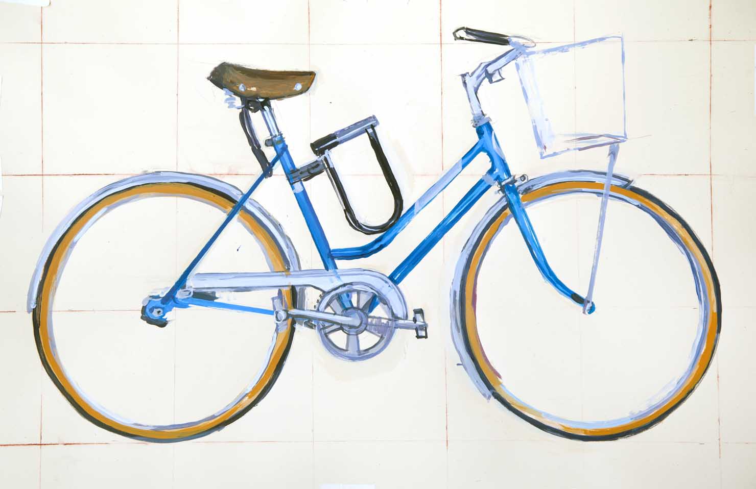 Alie's Schwinn Profile 1 Bicycle Paintings, Prints and Custom Bike