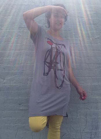 Bike with heart shaped seat dress