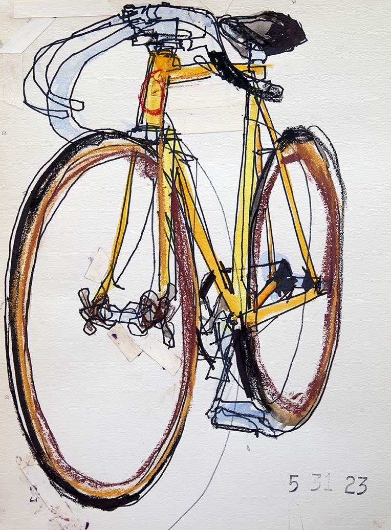 BSA Sketches 2 Bicycle Paintings, Prints and Custom Bike Art Portraits
