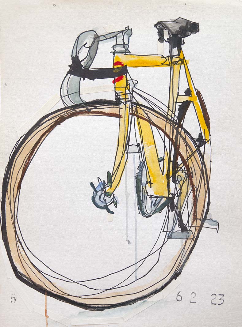 BSA Sketches 5 Bicycle Paintings, Prints and Custom Bike Art Portraits
