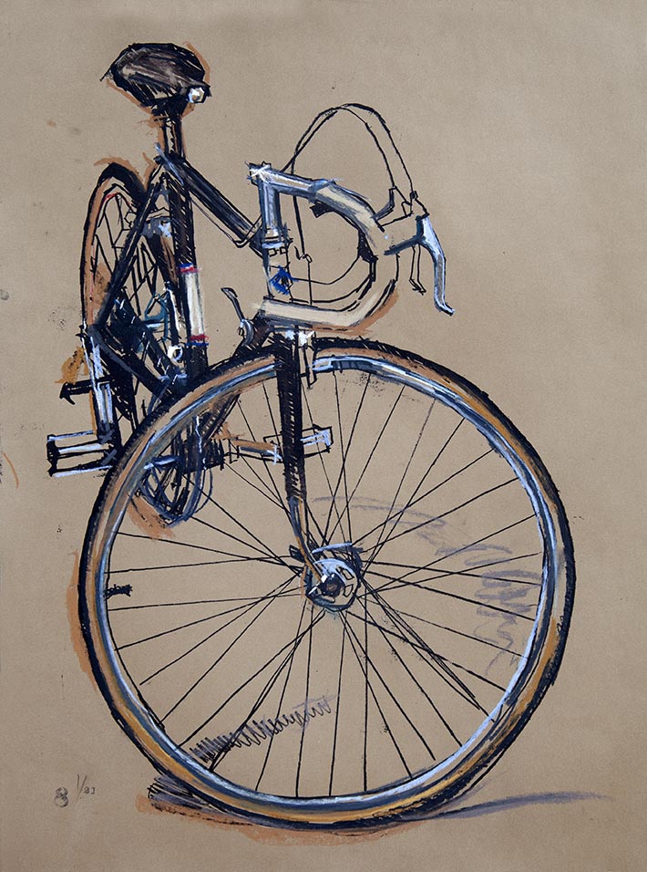 Scott's Follis Print Experiment 8 Bicycle Paintings, Prints and