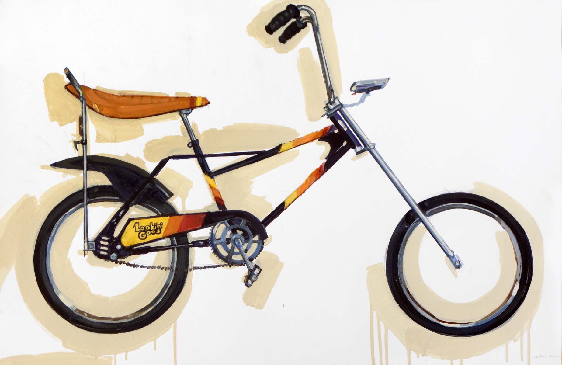 The Looking Good 9 Bicycle Paintings, Prints and Custom Bike Art