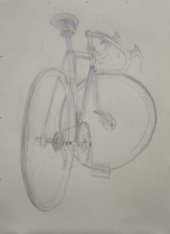 Follis Cycles Pencil Drawing