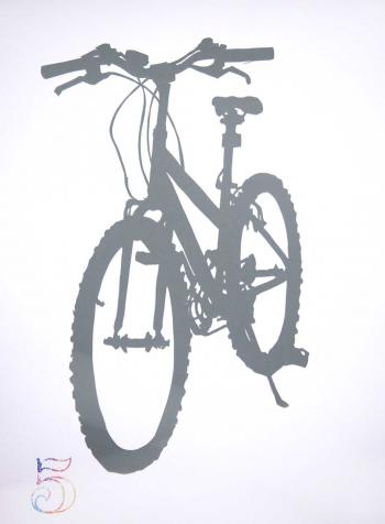 Huffy Bike Art Paper Cut
