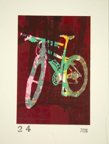 Mountain Bike Silhouette Print