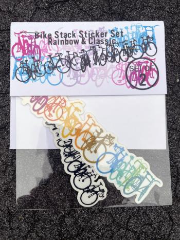 bike stack sticker set