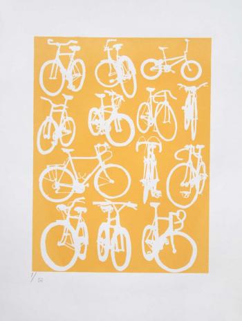 bicycle chart art print