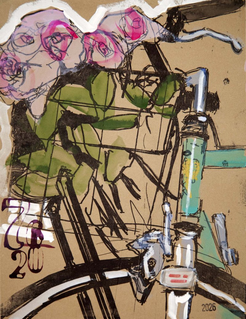 Bianchi with Flowers - Lil Print 7