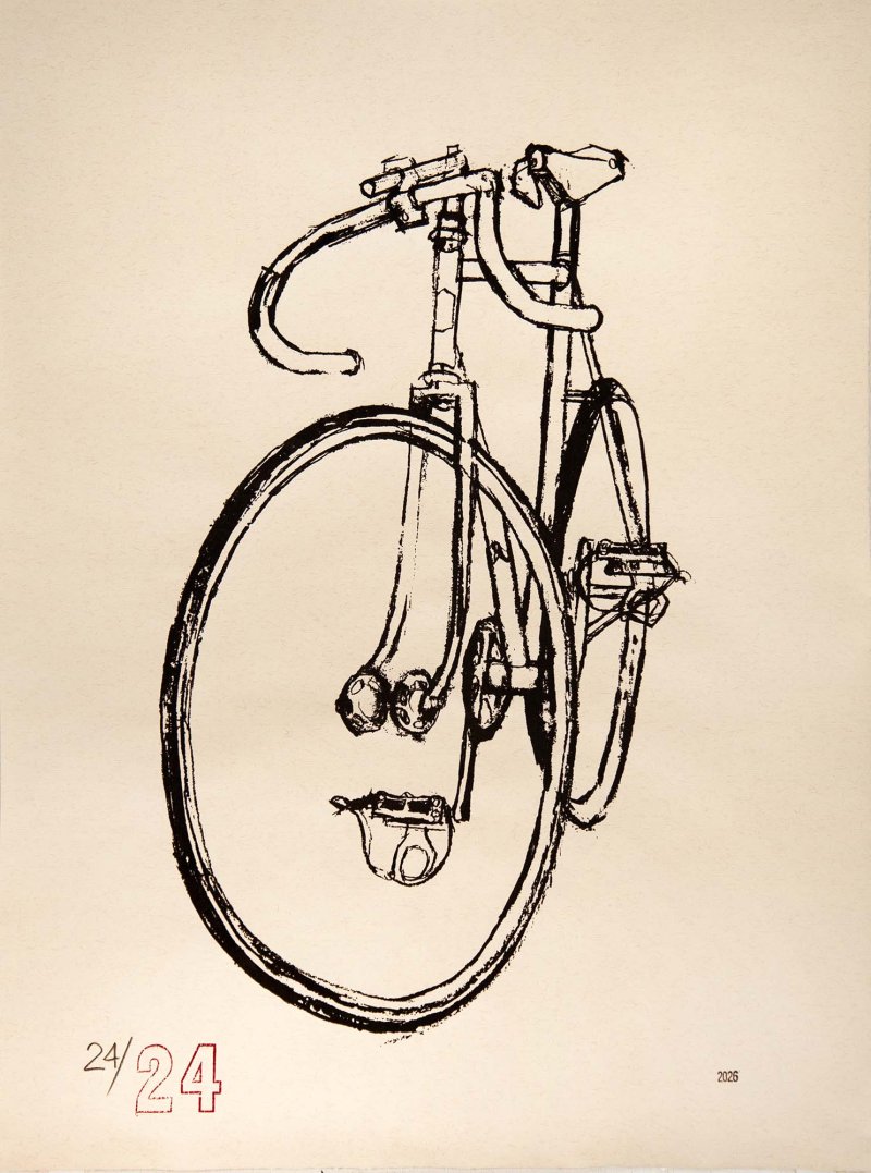 Frejus Track Charcoal Drawing Print 8
