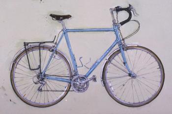 Rivendell Bicycle Art Painting