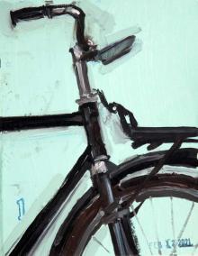 Ukrania Bicycle Bike Cycling Art Painting 