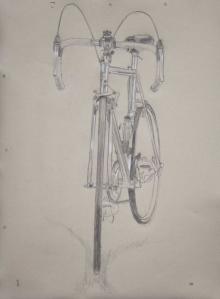 Schwinn Paramount Bike Art Pencil Drawing