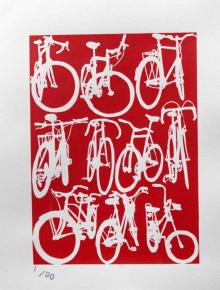 Bicycle chart print