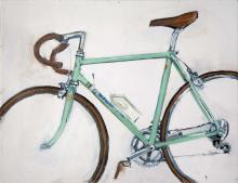 Ukrania Bicycle Bike Cycling Art Painting 