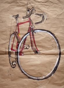 motobecane bike sketch