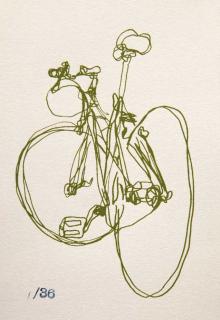 Mixte Frame Bike Print