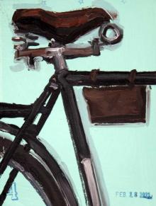 Ukrania Bicycle Bike Cycling Art Painting 