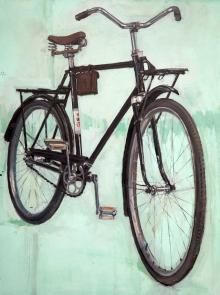 Ukrania Kharkov Bicycle Bike Cycling Art Painting 