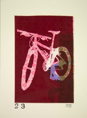 Mountain Bike Silhouette Print