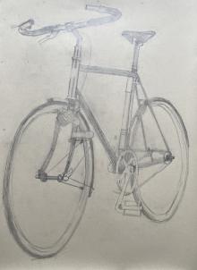 Sheldon Brown's Gunnar Street Dog  Left Drive, 3-speed, Fixed-gear Bicycle
